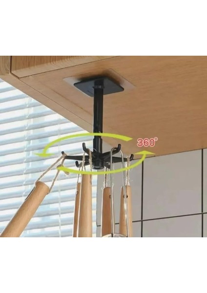 Çok Amaçlı Askı 360 Derece Dönen Mutfak Banyo Takı Yapışkanlı Pratik Askı fırsatları