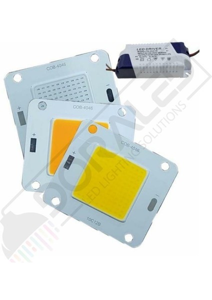 50W Cob LED Projektör Ledi Driver Dahil 50 Watt Cob LED Kırmızı fiyatları