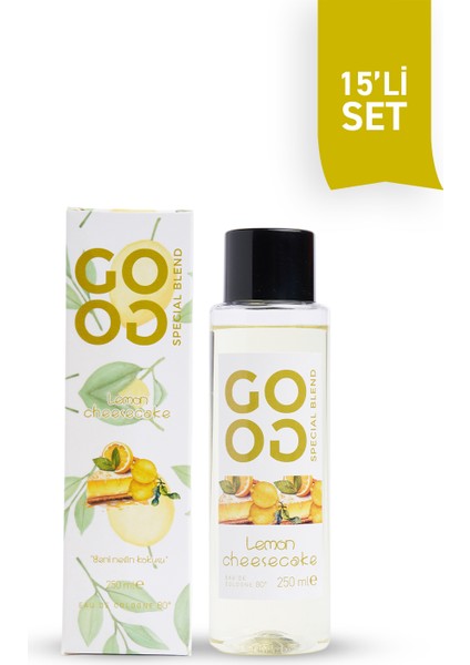 Gogo Lemon Cheesecake Kolonya 250ML Plastik Şişe - 20 Adet
