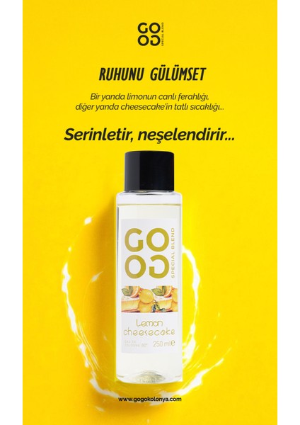Gogo Lemon Cheesecake Kolonya 250ML Plastik Şişe - 20 Adet modelleri