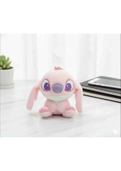 Stitch Lilo 12CM Pembe Sevimli Hediyelik Çanta Süsü Peluş Anahtarlık Oyuncak fiyatları