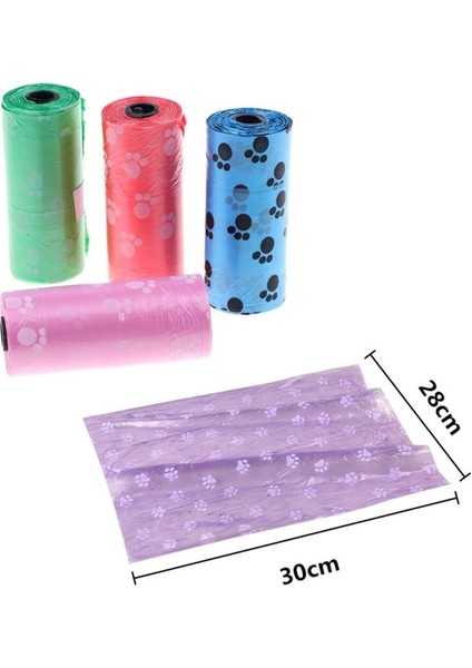 Evcil Hayvanlar Için Pati Desenli Kedi Köpek Kaka Poşeti Torbası (4915) fırsatları