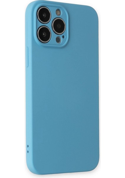 iPhone 13 Pro Kılıf Nano Içi Kadife Silikon - Mavi indirimleri