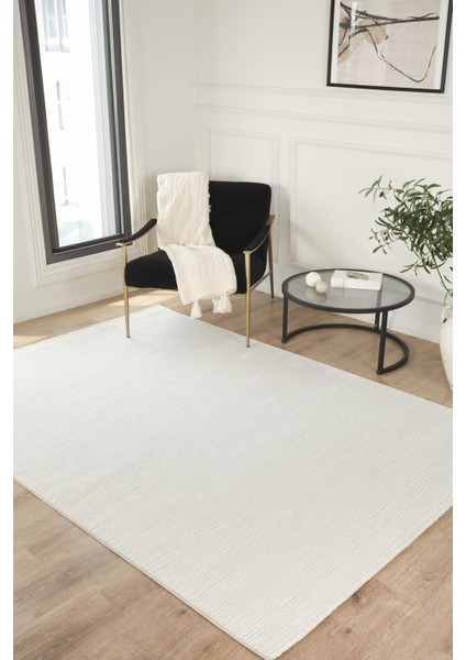 Modern Dokuma Halı Krem Yumuşak Dokulu Premium Salon Oturma Odası Yolluk Mutfak Halısı