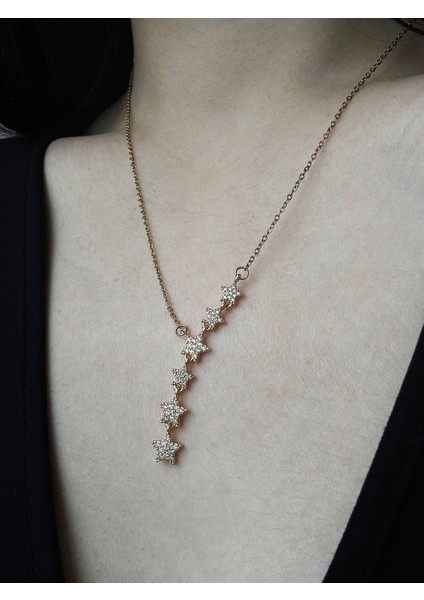 Kayan Yıldızlar Çelik Kolye modelleri