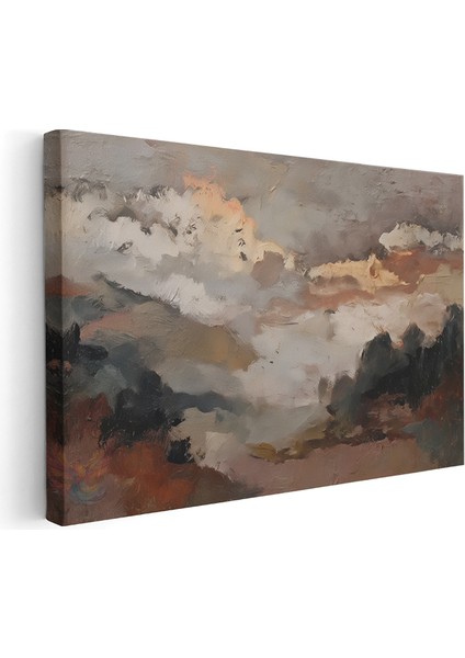 Kanvas Yatay Duvar Tablosu Kanvas Soyut Manzara5 Ev Ofis Salon Modern Duvar Tablosu