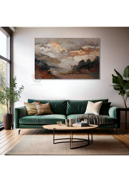Kanvas Yatay Duvar Tablosu Kanvas Soyut Manzara5 Ev Ofis Salon Modern Duvar Tablosu fiyatları