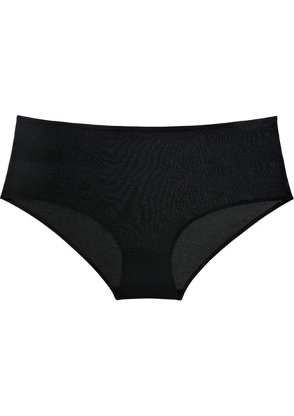 3 Adet Kadın Yüksek Bel Bato Külot Siyah Beyaz Pudra modelleri