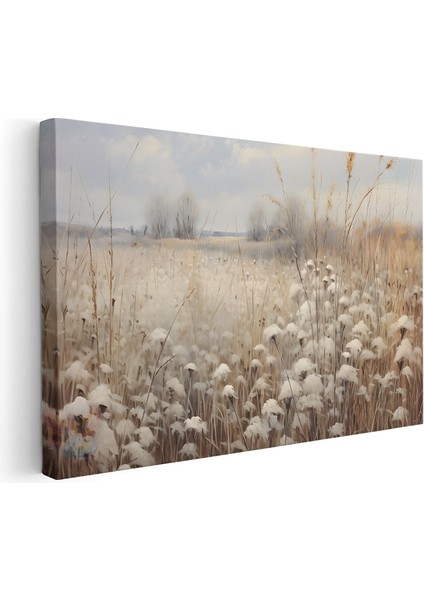 Kanvas Yatay Duvar Tablosu Kanvas Vintage Kir Manzarasi Ev Ofis Salon Modern Duvar Tablosu