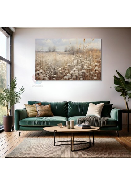 Kanvas Yatay Duvar Tablosu Kanvas Vintage Kir Manzarasi Ev Ofis Salon Modern Duvar Tablosu fiyatları