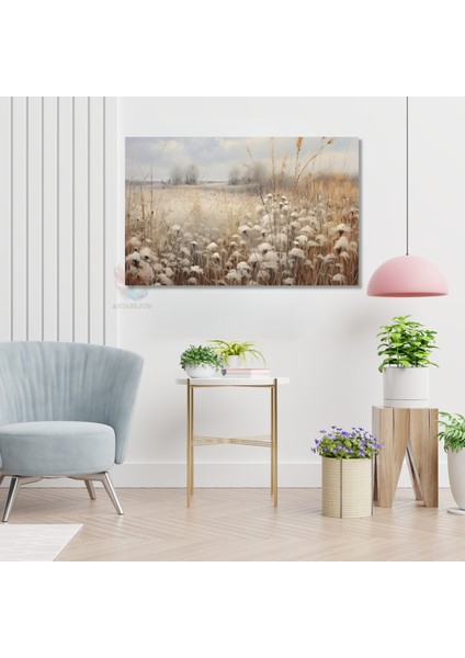 Kanvas Yatay Duvar Tablosu Kanvas Vintage Kir Manzarasi Ev Ofis Salon Modern Duvar Tablosu modelleri