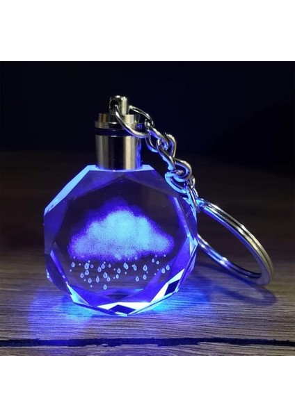 Yağmur Bulutu Tasarımlı Renk Değiştiren Anahtarlık fiyatları