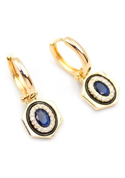 Taşlı Küpe - Mavi fiyatları