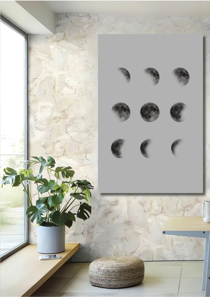 Ay Evreleri Ahşap Mdf Dekoratif Ev/işyeri Duvar Tablo Dikdörtgen Ev/işyeri Duvar Tablo