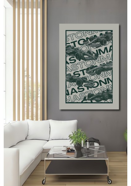 Dekoratif Ahşap Mdf Tablo Yarış Arabası Tasarımı Dikdörtgen Tablo