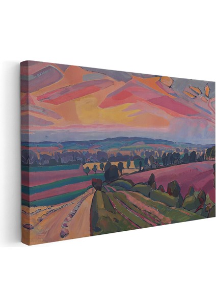 Kanvas Yatay Duvar Tablosu Kanvas Soyut Manzara4 Ev Ofis Salon Modern Duvar Tablosu