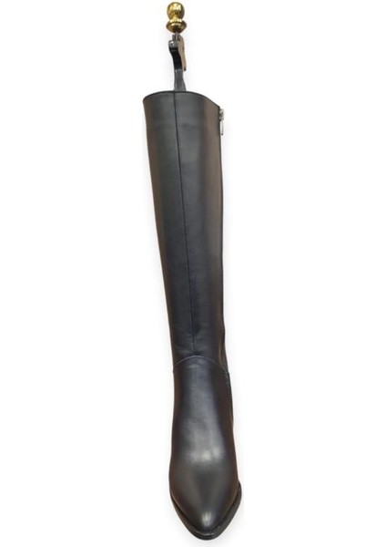 2552005K Sivri Burun Topuklu Klasik Deri Kadın Çizme modelleri