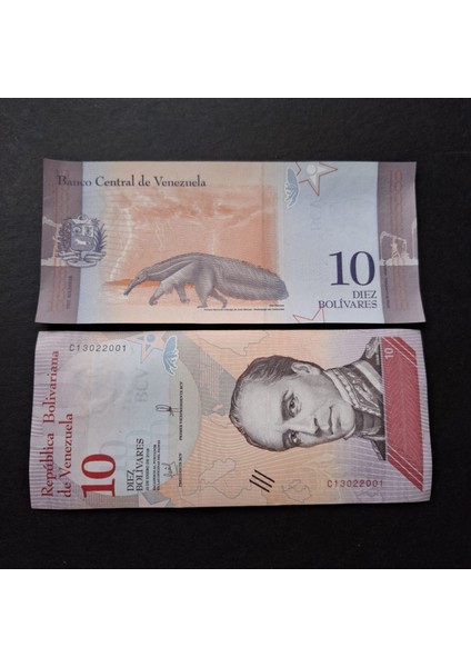 3996368F620EF58E31 2018 Venezuela 10BOLIVAR Çil Kağıt Para