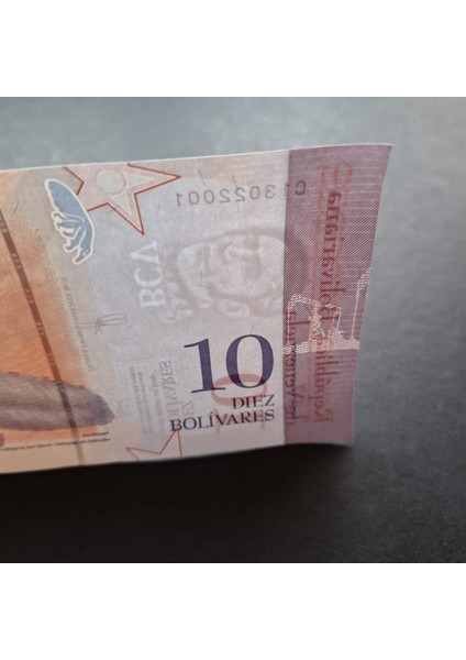 3996368F620EF58E31 2018 Venezuela 10BOLIVAR Çil Kağıt Para fiyatları