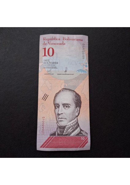 3996368F620EF58E31 2018 Venezuela 10BOLIVAR Çil Kağıt Para modelleri