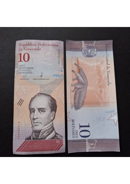 3996368F620EF58E31 2018 Venezuela 10BOLIVAR Çil Kağıt Para indirimleri