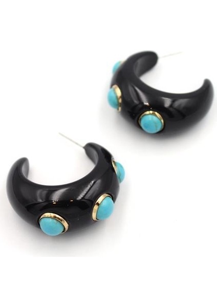 Halka Küpe - Siyah fiyatları