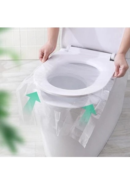 Hijyenik Tek Kullanımlık Klozet Kapağı Poşeti 50 Adet Poşetli (4915) fiyatları