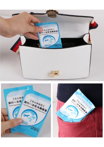 Hijyenik Tek Kullanımlık Klozet Kapağı Poşeti 50 Adet Poşetli (4915) fırsatları