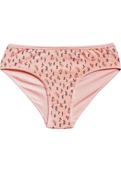 Pamuklu Geniş Kenarlı Likralı Desenli Bato Kadın Külot 7'li Paket