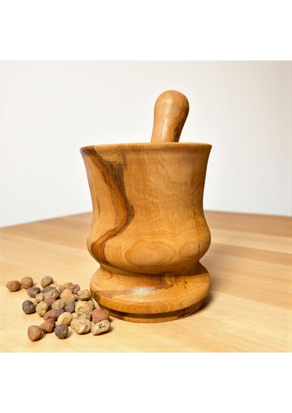 🌸✨ El Yapımı Erik Ağacından Ahşap Havan modelleri