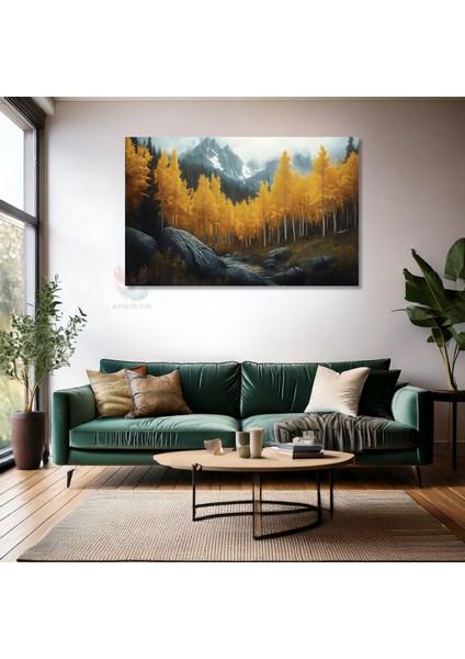 Kanvas Yatay Duvar Tablosu Kanvas Sonbahar Manzarasi3 Ev Ofis Salon Modern Duvar Tablosu fiyatları