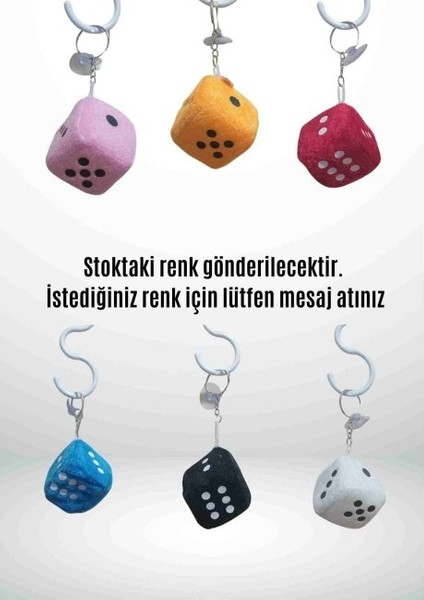 Anahtarlık Şanslı Zar - Renkli ve Eğlenceli Tasarım fiyatları