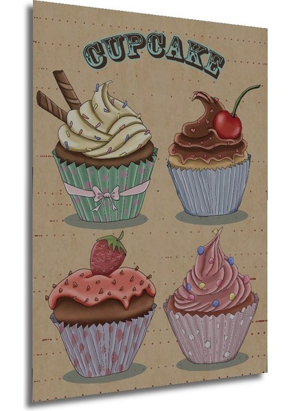 Lezzetli Cupcake Ahşap Mdf Dekoratif Ev/işyeri Duvar Tablo Dikdörtgen Ev/işyeri Duvar Tablo modelleri