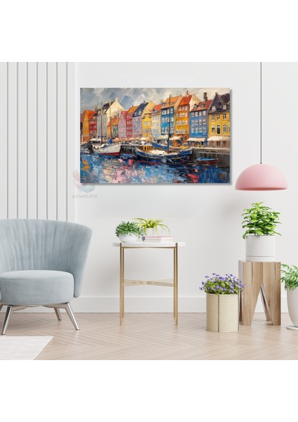 Kanvas Yatay Duvar Tablosu Kanvas Avrupa Sehir Manzarasi Ev Ofis Salon Modern Duvar Tablosu modelleri