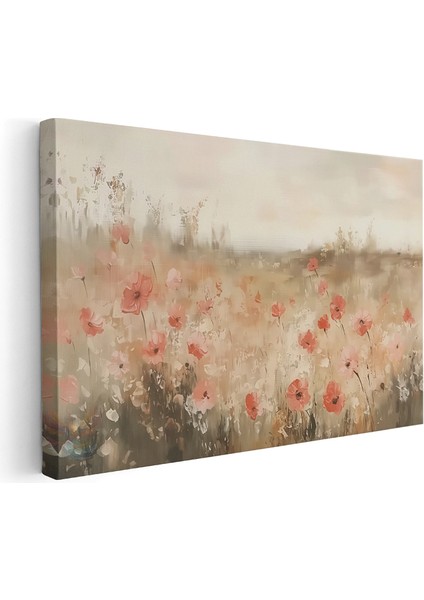 Kanvas Yatay Duvar Tablosu Kanvas Cicek BAHCESI77 Ev Ofis Salon Modern Duvar Tablosu