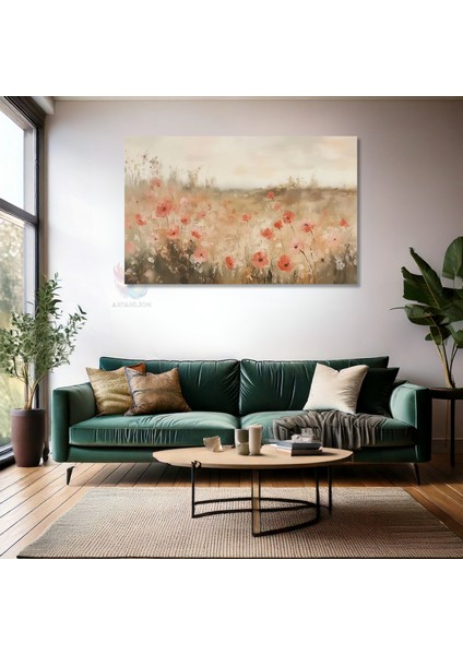 Kanvas Yatay Duvar Tablosu Kanvas Cicek BAHCESI77 Ev Ofis Salon Modern Duvar Tablosu fiyatları