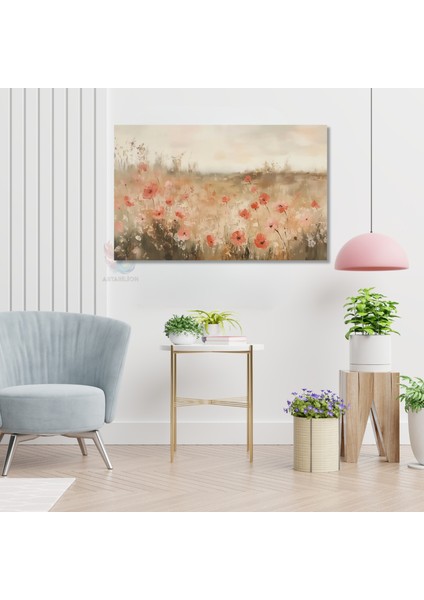 Kanvas Yatay Duvar Tablosu Kanvas Cicek BAHCESI77 Ev Ofis Salon Modern Duvar Tablosu modelleri