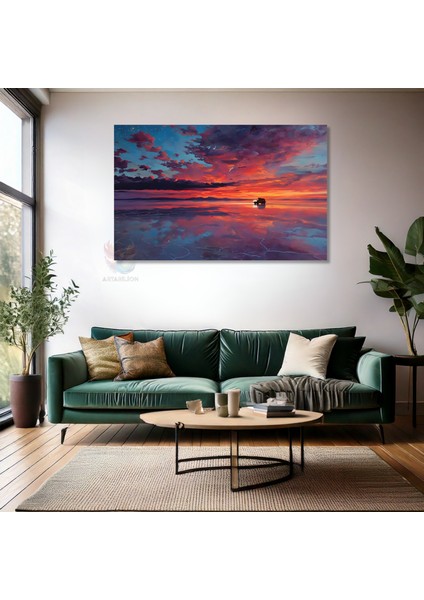 Kanvas Yatay Duvar Tablosu Kanvas Gunbatimi Renkleri Ev Ofis Salon Modern Duvar Tablosu fiyatları