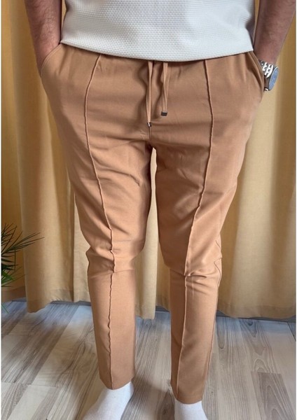 Double Kumaş Çima Detaylı Pantolon modelleri