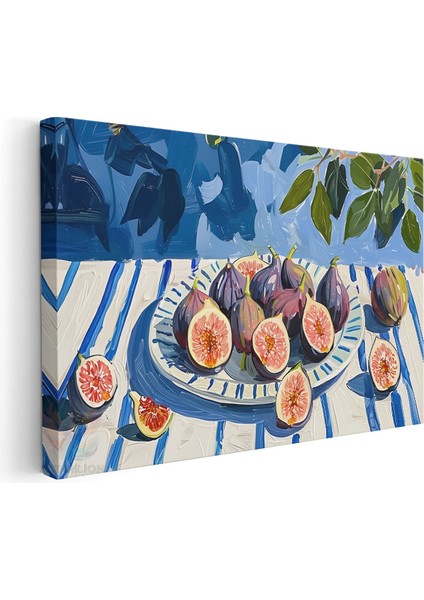 Kanvas Yatay Duvar Tablosu Kanvas Incir Tabagi2 Ev Ofis Salon Modern Duvar Tablosu