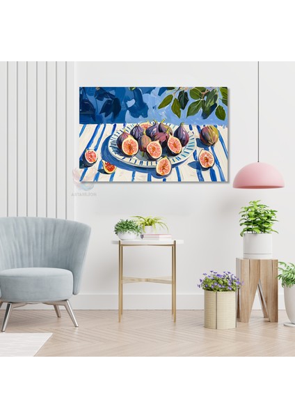 Kanvas Yatay Duvar Tablosu Kanvas Incir Tabagi2 Ev Ofis Salon Modern Duvar Tablosu fiyatları