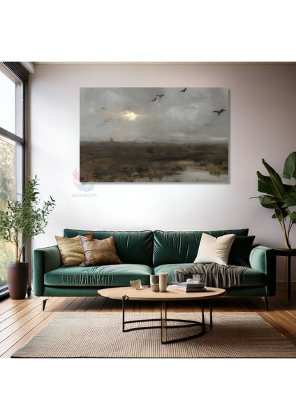 Kanvas Yatay Duvar Tablosu Kanvas Vintage Gokyuzu Ev Ofis Salon Modern Duvar Tablosu fiyatları
