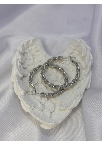 Burgu Desenli Çelik Halka Küpe indirimleri