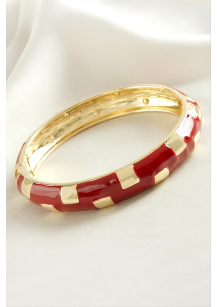 Kare Işlemeli Mineli Kelepçe Bileklik fiyatları