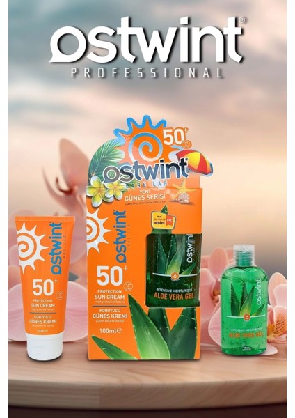 Spf 50 Güneş Kremi 100 ml E Vitaminli Aloe Vera Jel 100 ml Hediyeli modelleri