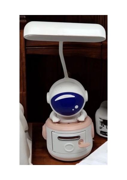Astronot Şekilli Kumbaralı Şarjlı Masa Lambası