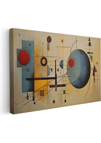 Kanvas Yatay Duvar Tablosu Kanvas Geometrik Sekiller Ev Ofis Salon Modern Duvar Tablosu