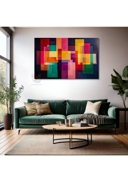 Kanvas Yatay Duvar Tablosu Kanvas Geometrik Sekiller5 Ev Ofis Salon Modern Duvar Tablosu fiyatları