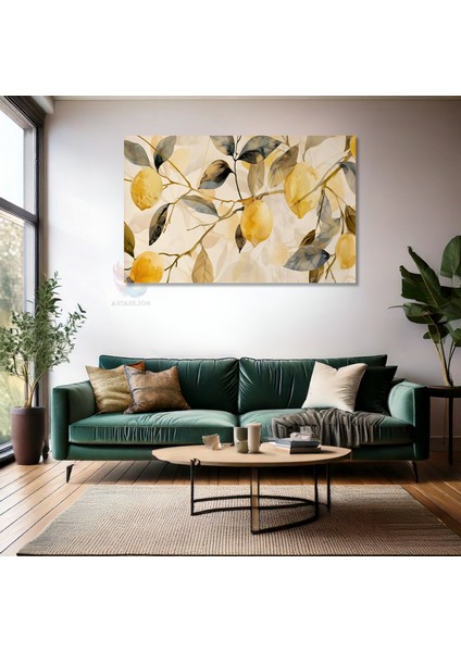 Kanvas Yatay Duvar Tablosu Kanvas Limon Agaci Dallari Ev Ofis Salon Modern Duvar Tablosu fiyatları