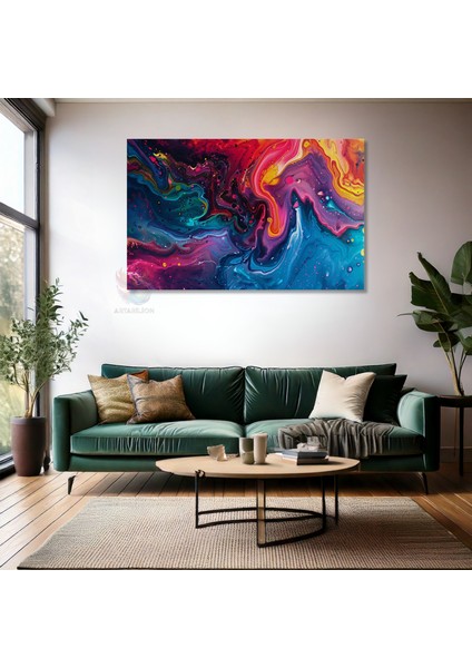 Kanvas Yatay Duvar Tablosu Kanvas Renk Soleni Ev Ofis Salon Modern Duvar Tablosu fiyatları